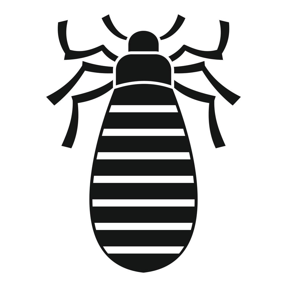 peste insetto icona, semplice stile vettore
