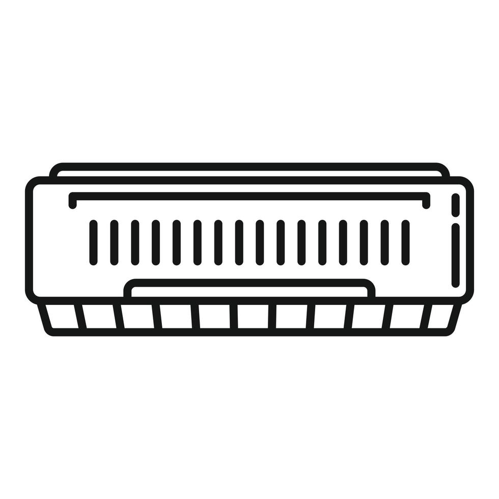 camera aria condizionatore icona, schema stile vettore