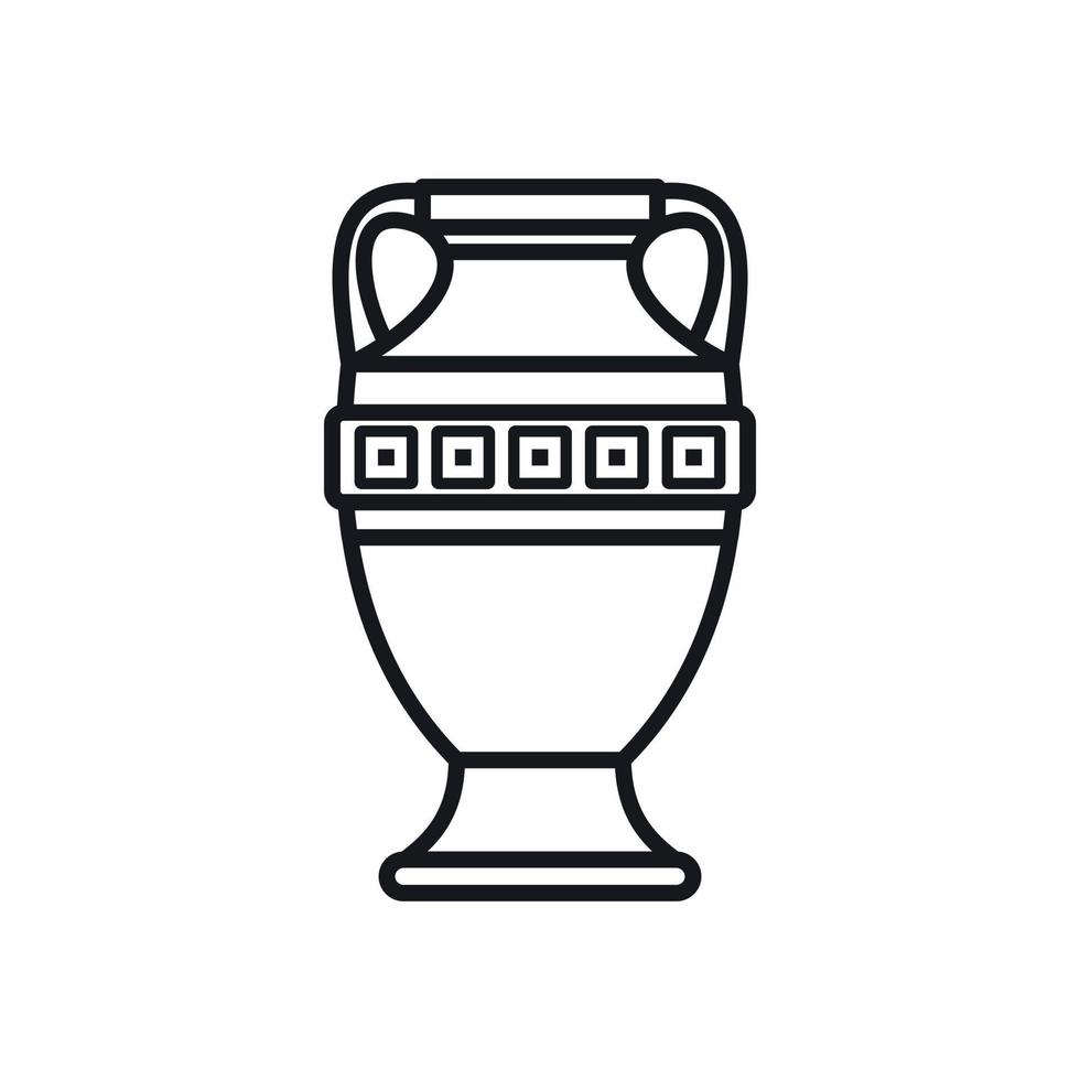 antico vaso icona, schema stile vettore