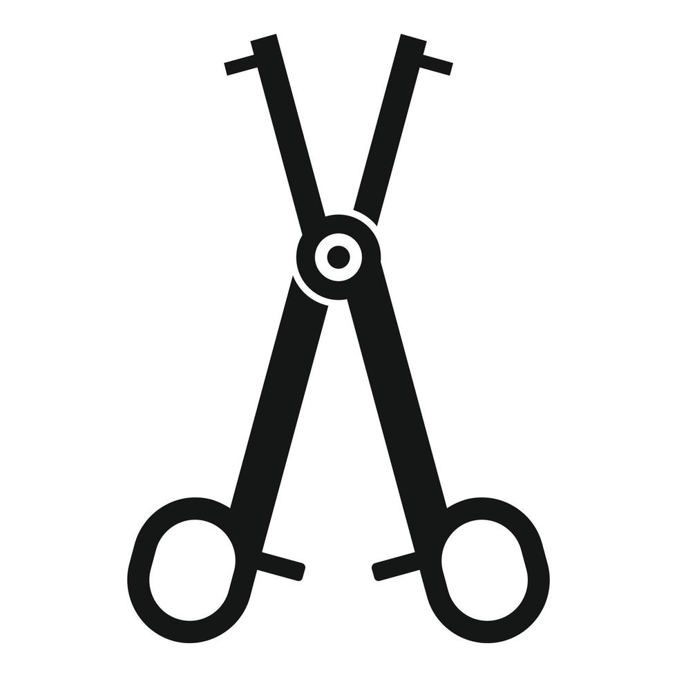 penetrante forbici icona, semplice stile vettore