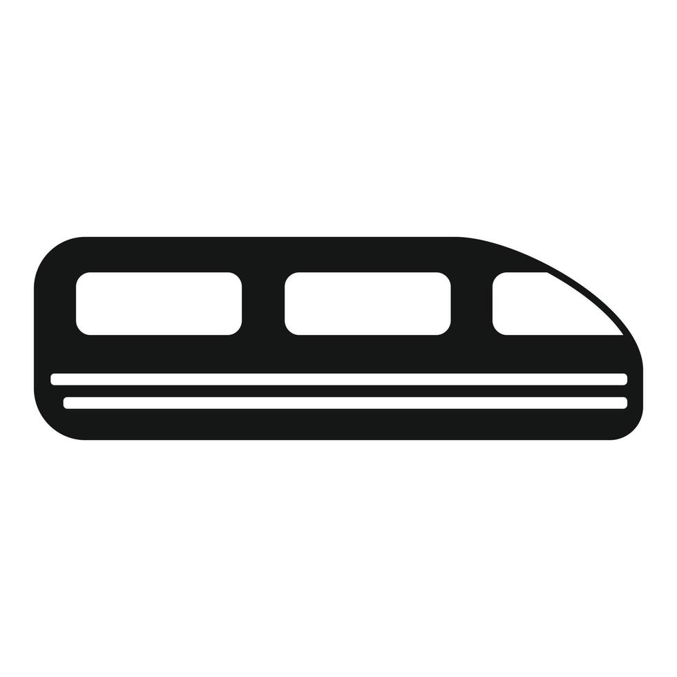 Giappone velocità treno icona, semplice stile vettore