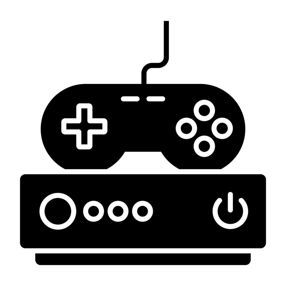 un' solido disegno, icona di video gioco vettore
