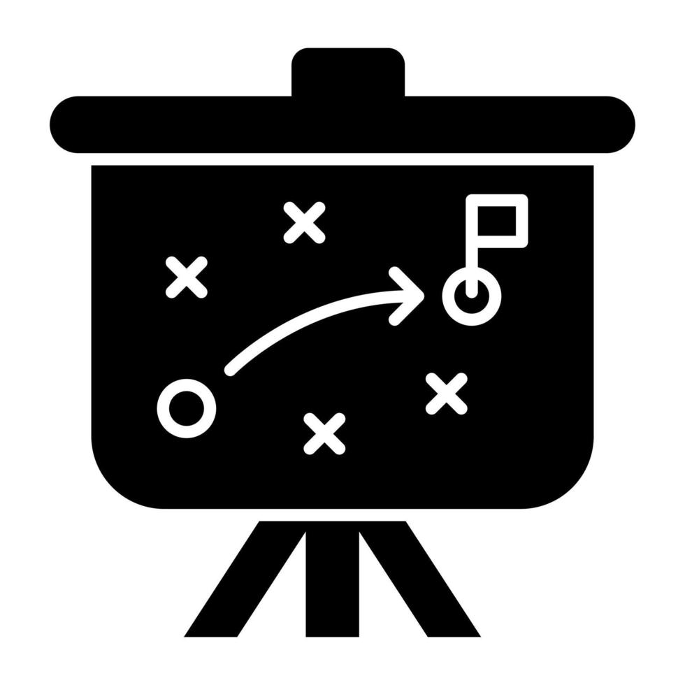 moderno design icona di strategico presentazione vettore