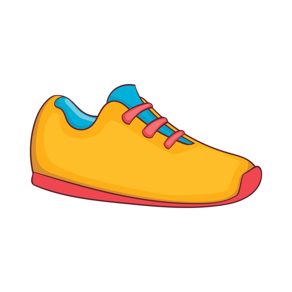 scarpe da ginnastica icona, cartone animato stile vettore