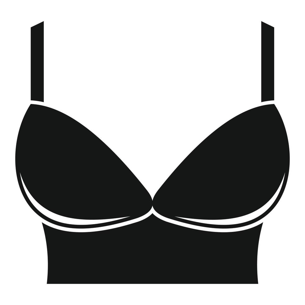 dimensione reggiseno icona, semplice stile vettore