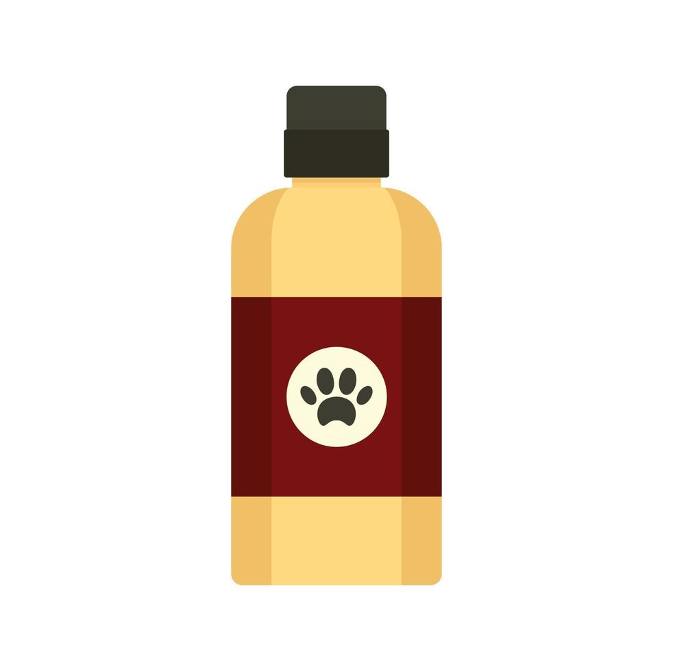 cane shampoo bottiglia icona, piatto stile vettore