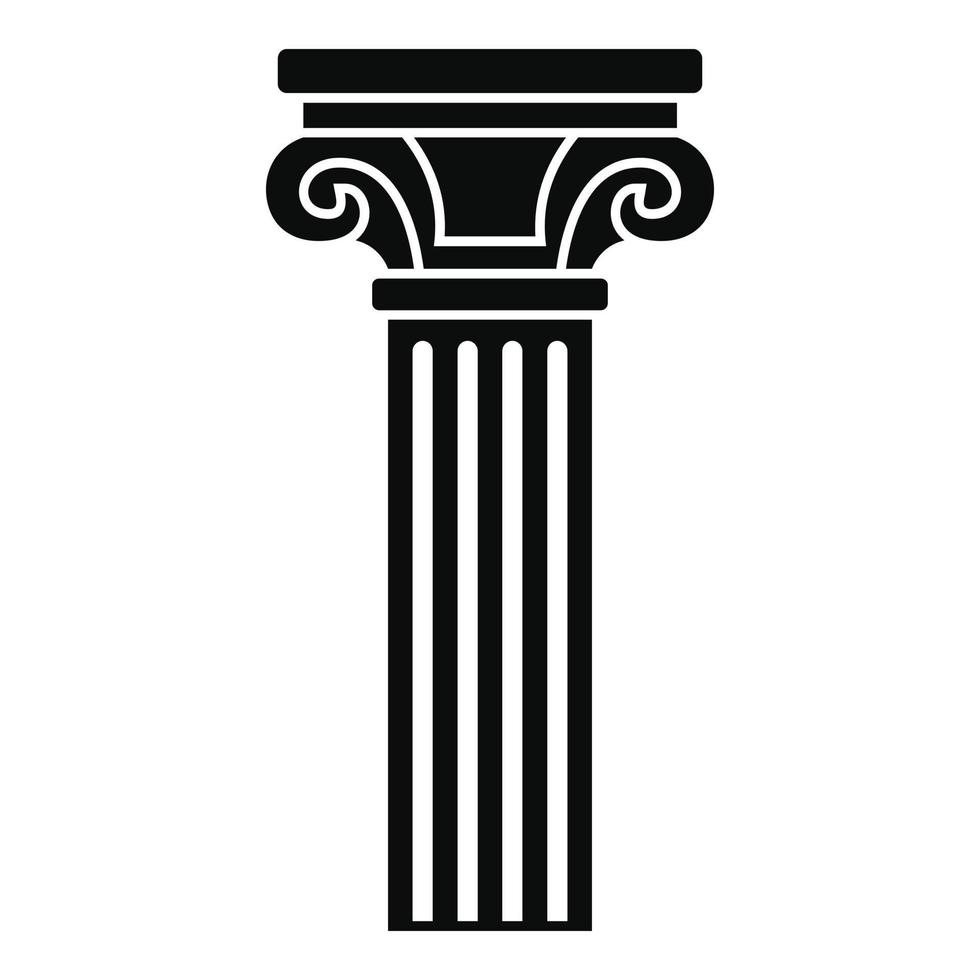 colonna icona, semplice stile vettore