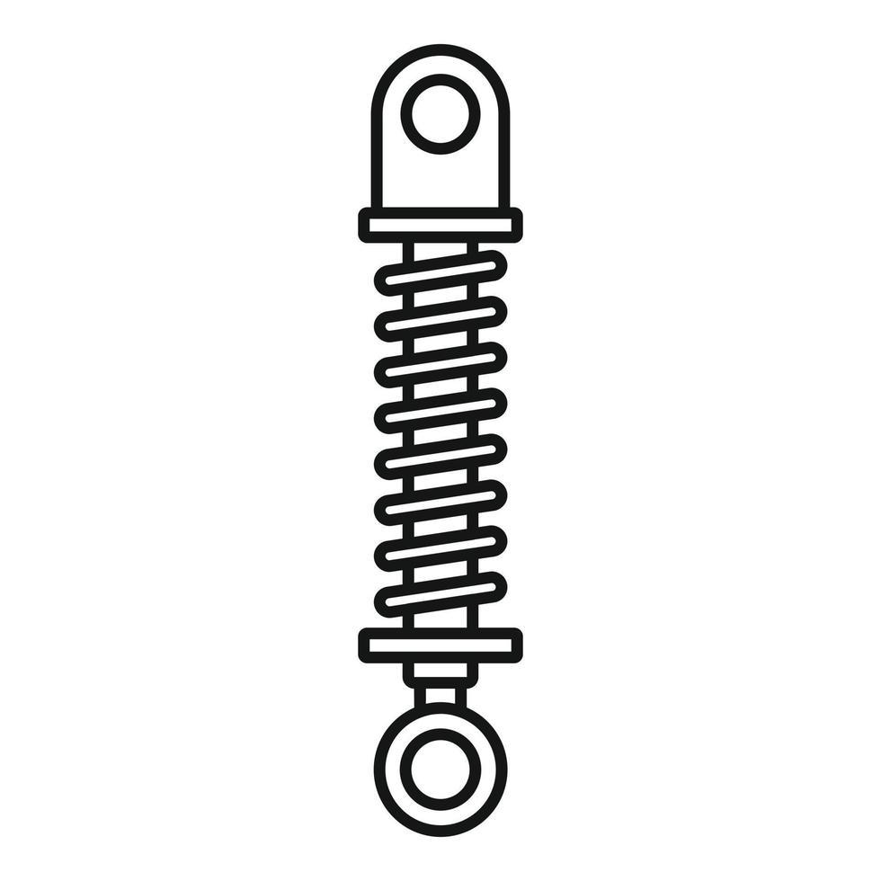 auto shock assorbitore icona, schema stile vettore