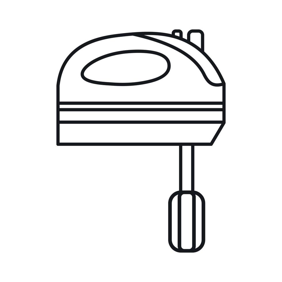 cucina miscelatore icona, schema stile vettore