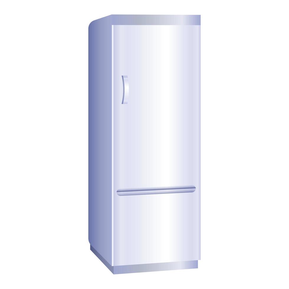 frigo congelatore icona, cartone animato stile vettore