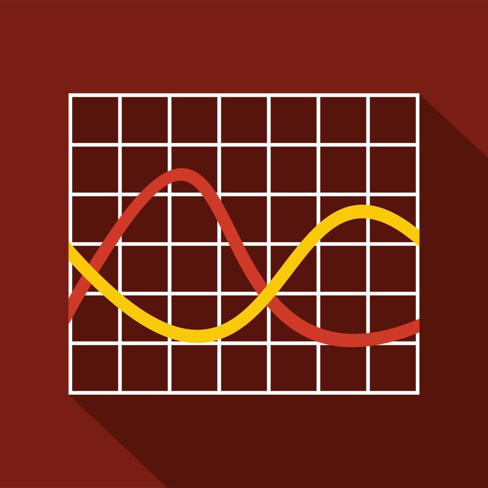 finanza grafico icona vettore piatto