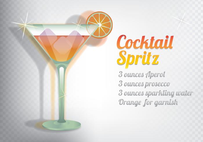 Spritz Cocktail vettore