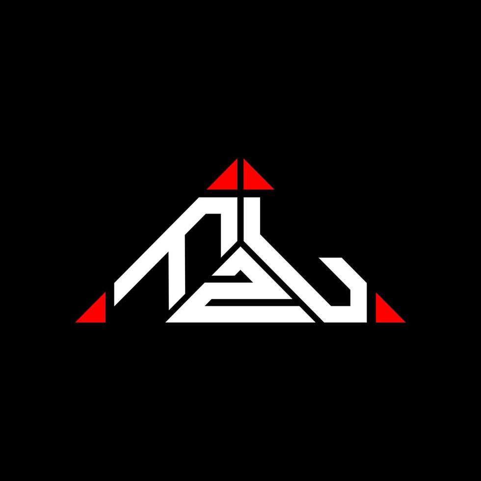 fzl lettera logo creativo design con vettore grafico, fzl semplice e moderno logo nel il giro triangolo forma.