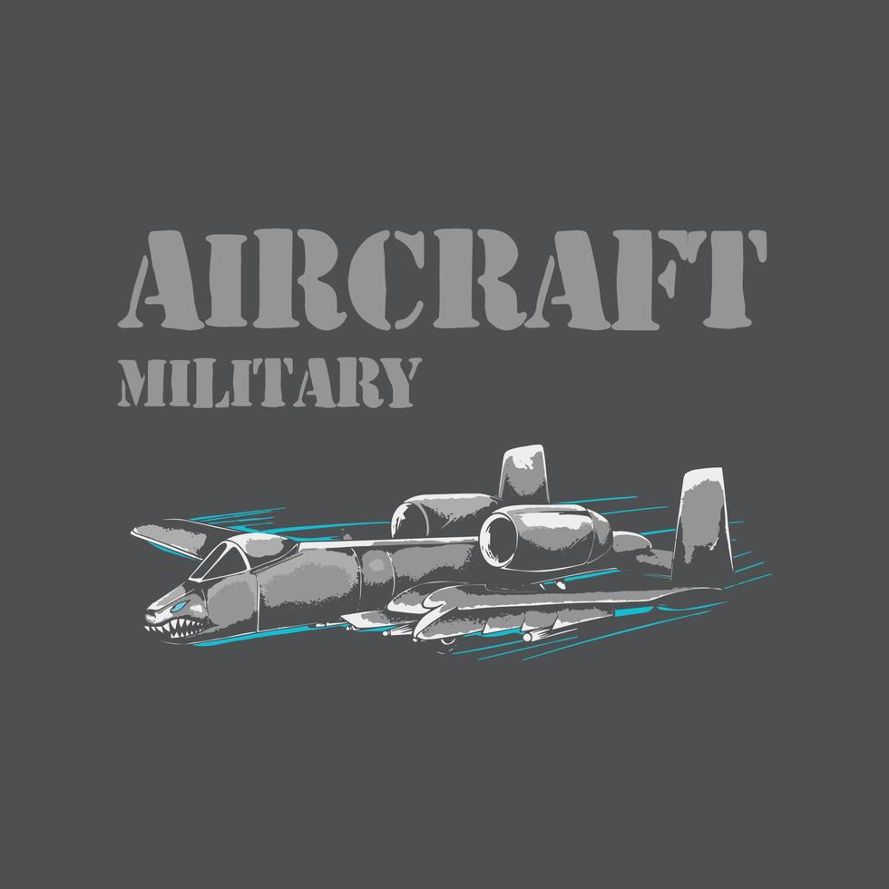 aereo militare t camicia design vettore