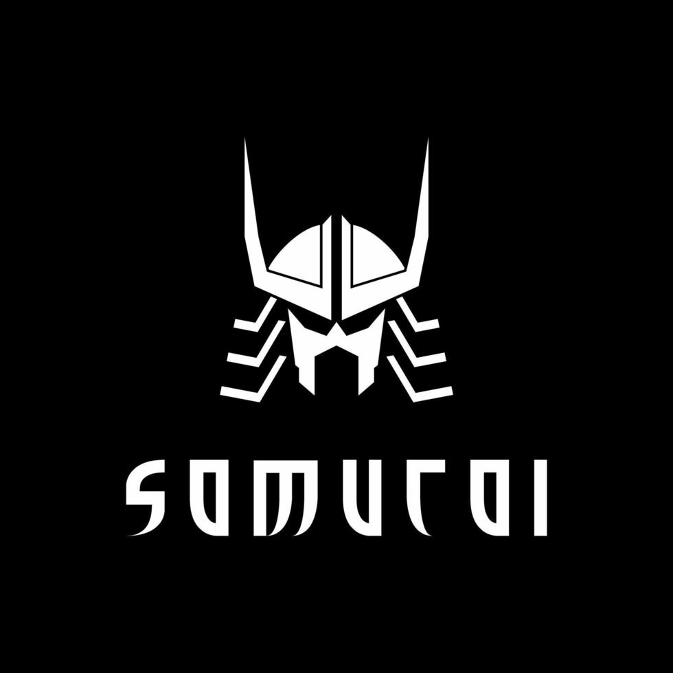 samurai ninja ronin logo vettore