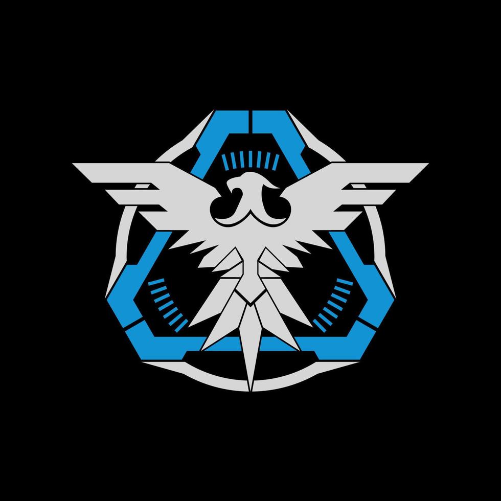 tattico aquila aviazione squadrone logo vettore