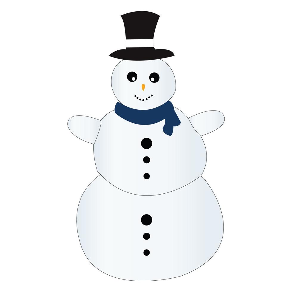 pupazzo di neve clipart vettore