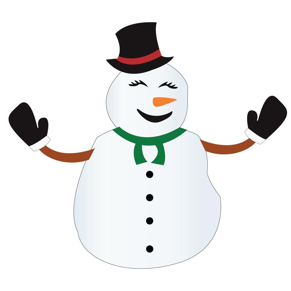 pupazzo di neve clipart vettore