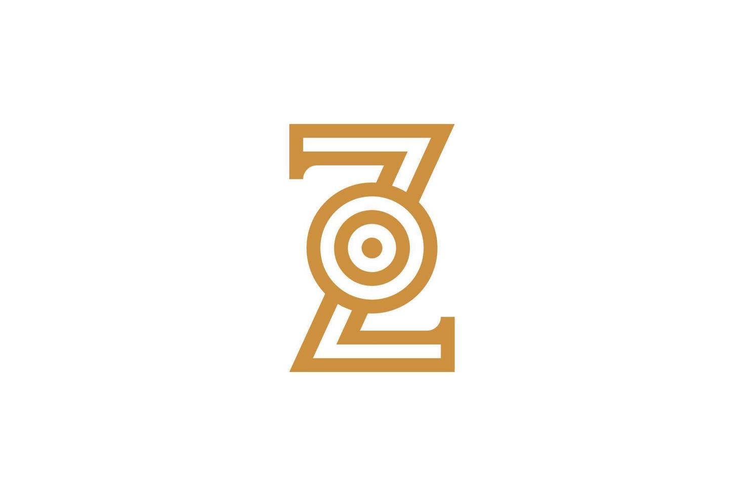 creativo iniziale z monogramma logo vettore