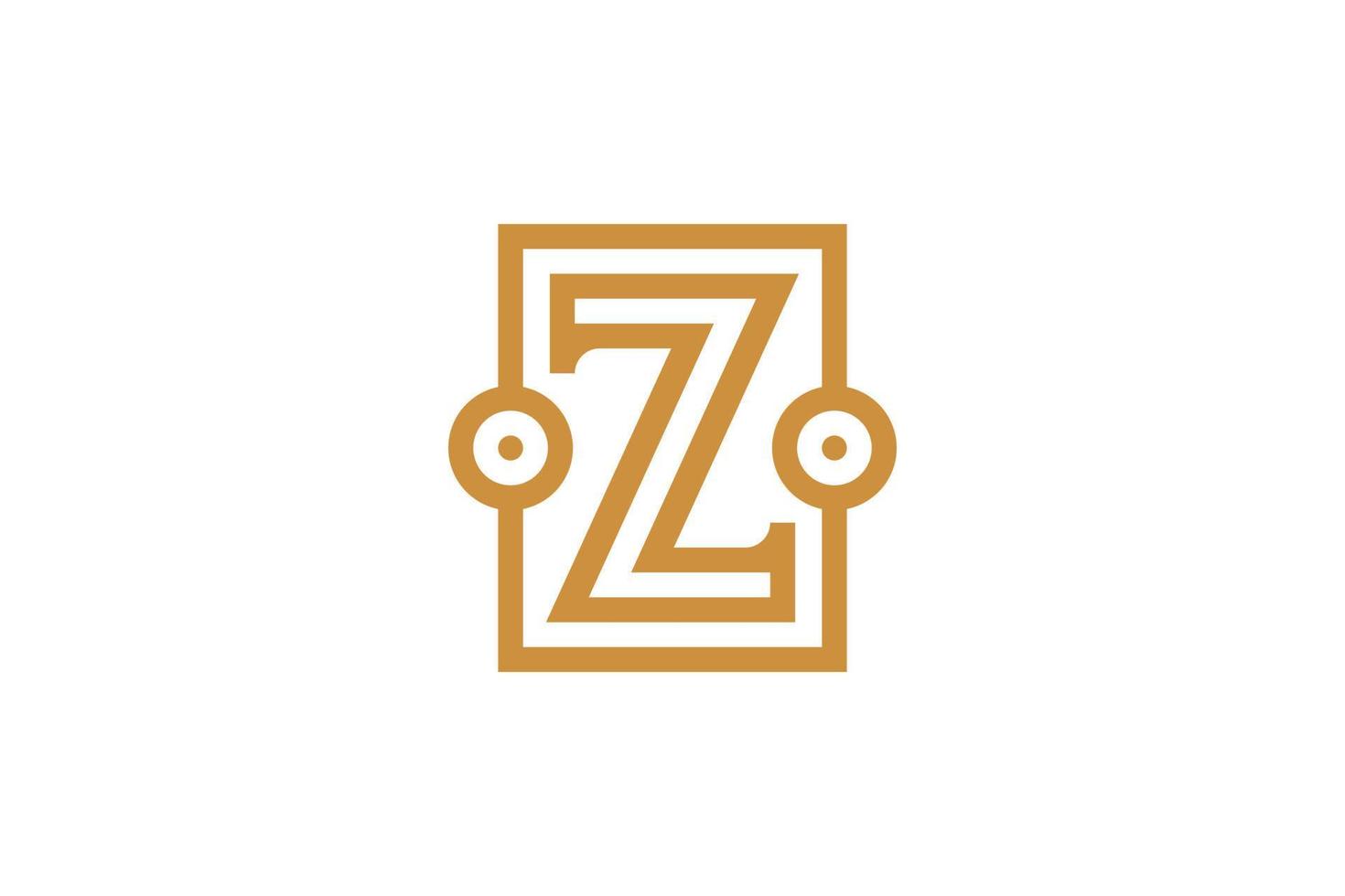 creativo iniziale z monogramma logo vettore