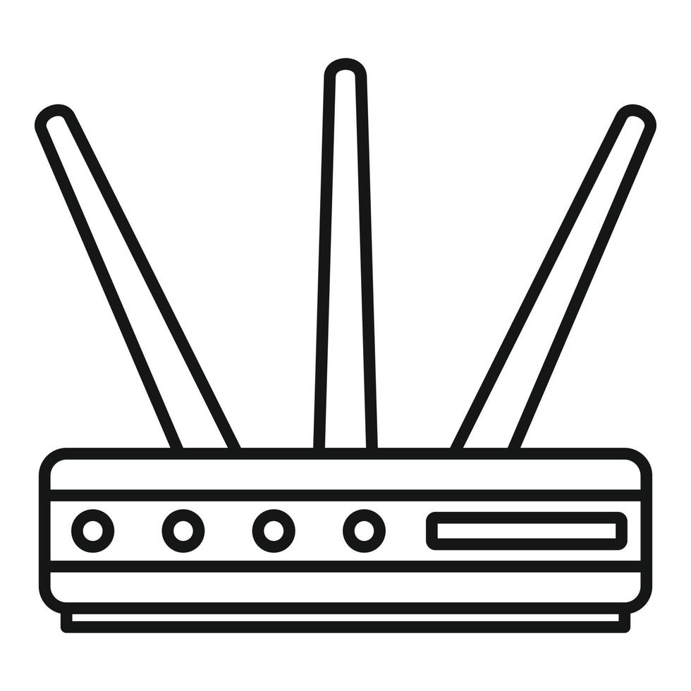 dati router icona, schema stile vettore