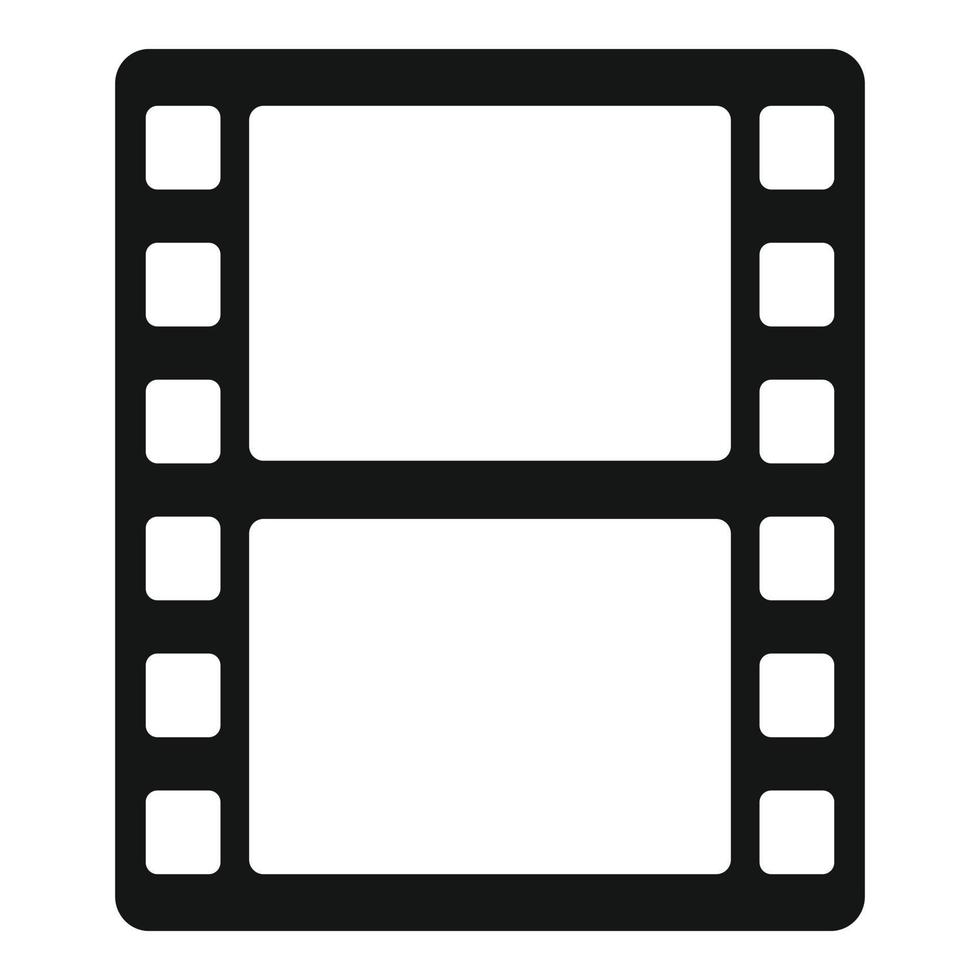 animazione film icona, semplice stile vettore