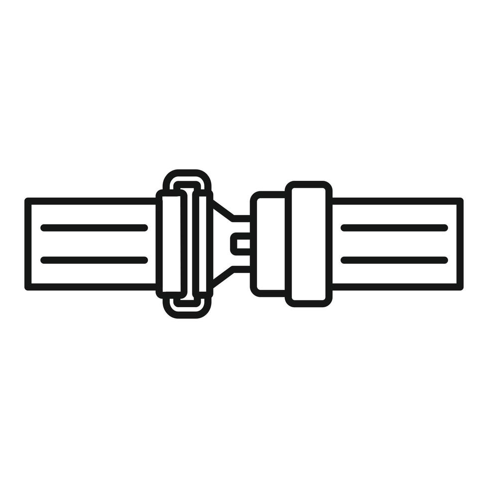 prevenzione cintura di sicurezza icona, schema stile vettore