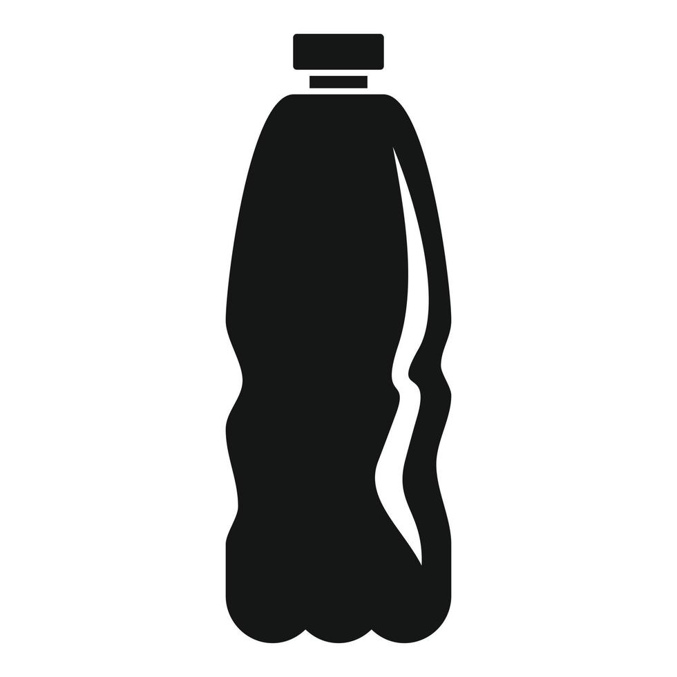 plastica bottiglia icona, semplice stile vettore