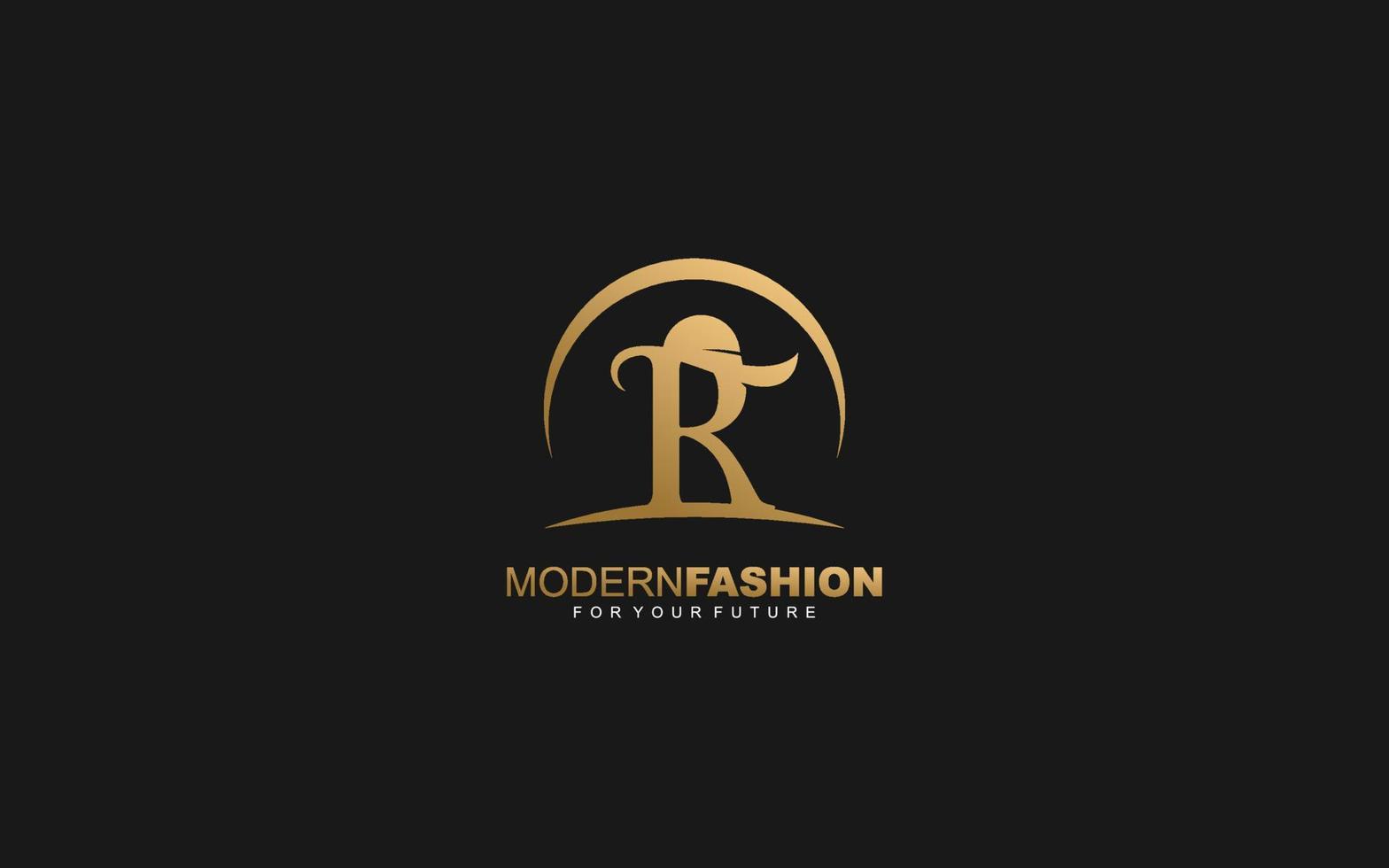 r logo moda azienda. testo identità modello vettore illustrazione per il tuo marca.