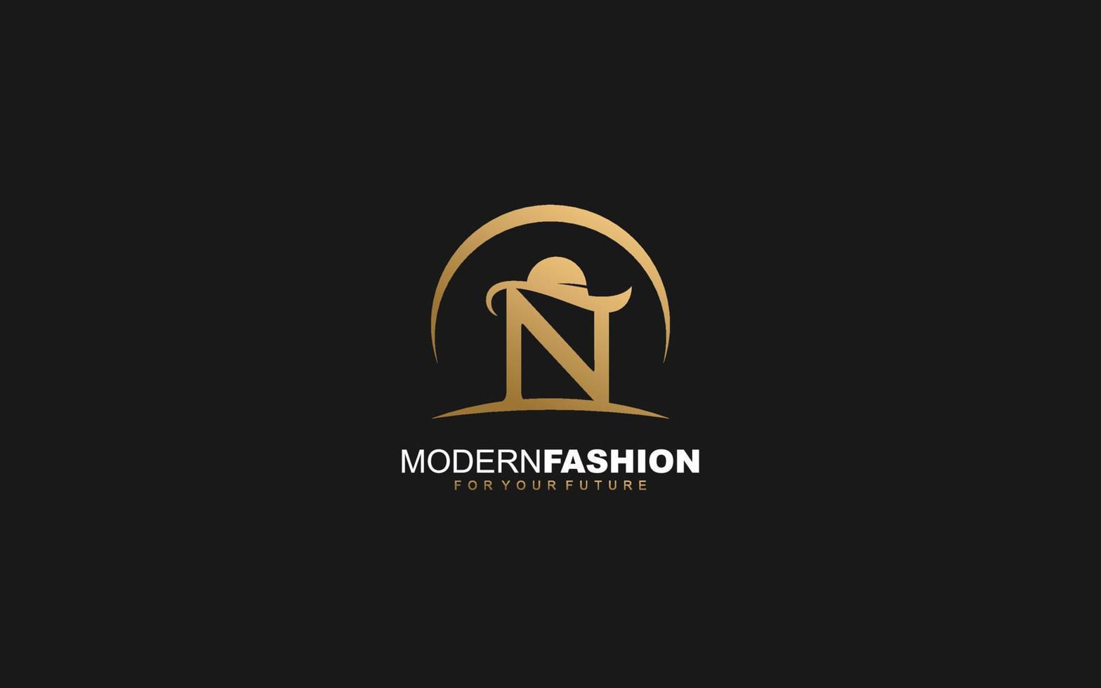 n logo moda azienda. testo identità modello vettore illustrazione per il tuo marca.