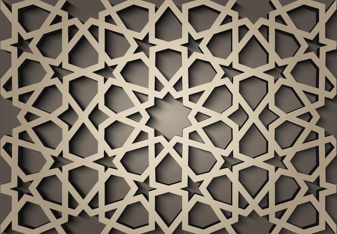 sfondo con 3d senza soluzione di continuità modello nel islamico stile . , Arabo geometrico est ornamento , persiano motivo . vettore