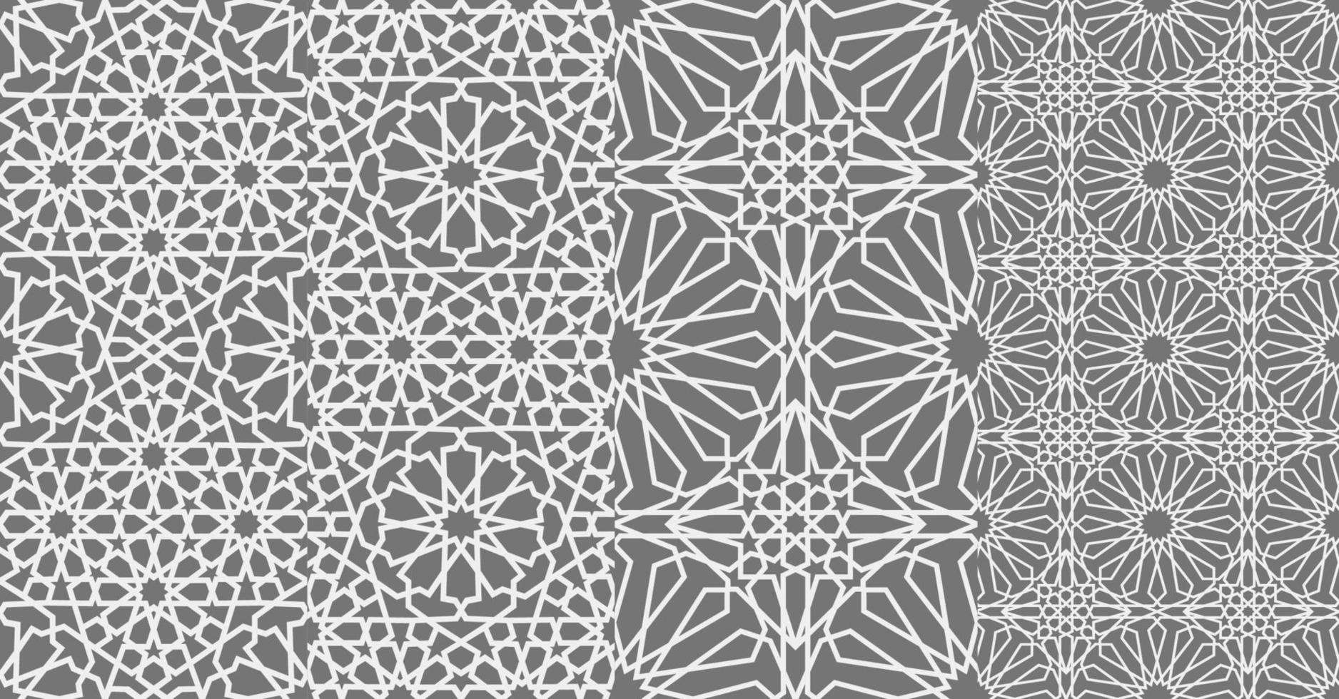 islamico ornamento vettore , persiano motivo . 3d Ramadan islamico il giro modello elementi . geometrico circolare ornamentale Arabo simbolo vettore eps 10