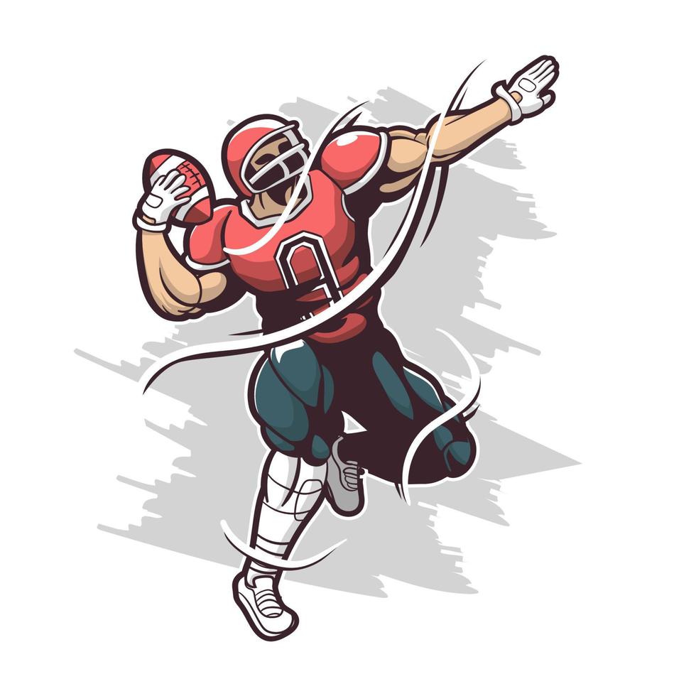 americano footbal illustrazione vettore design