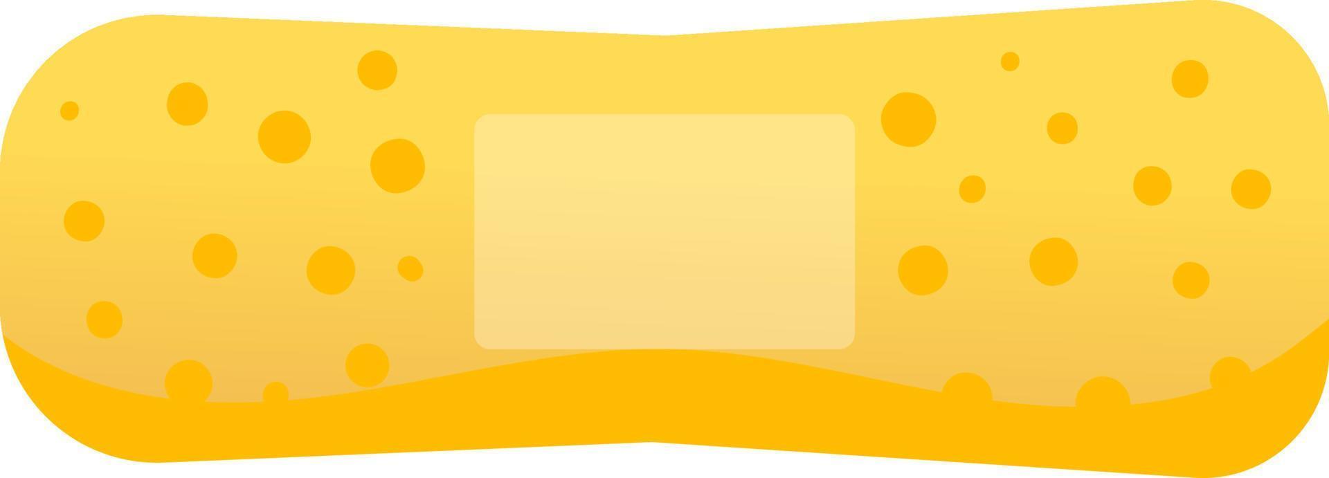 cartone animato medico adesivo gesso o bendare isolato su bianca sfondo vettore
