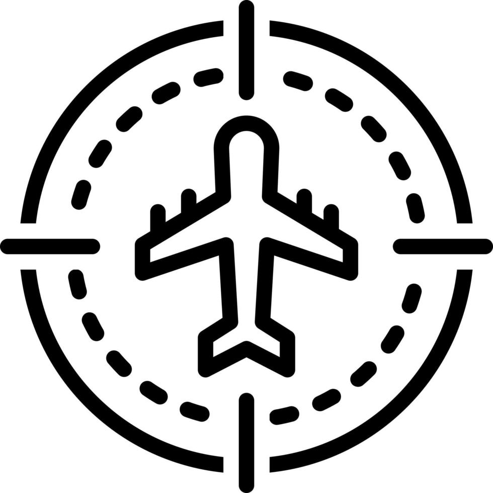 linea icona per vista vettore