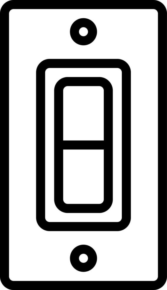 icona della linea per l'interruttore vettore