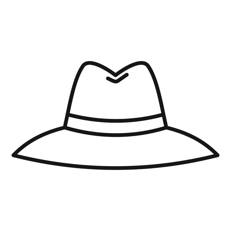 investigatore cappello icona, schema stile vettore