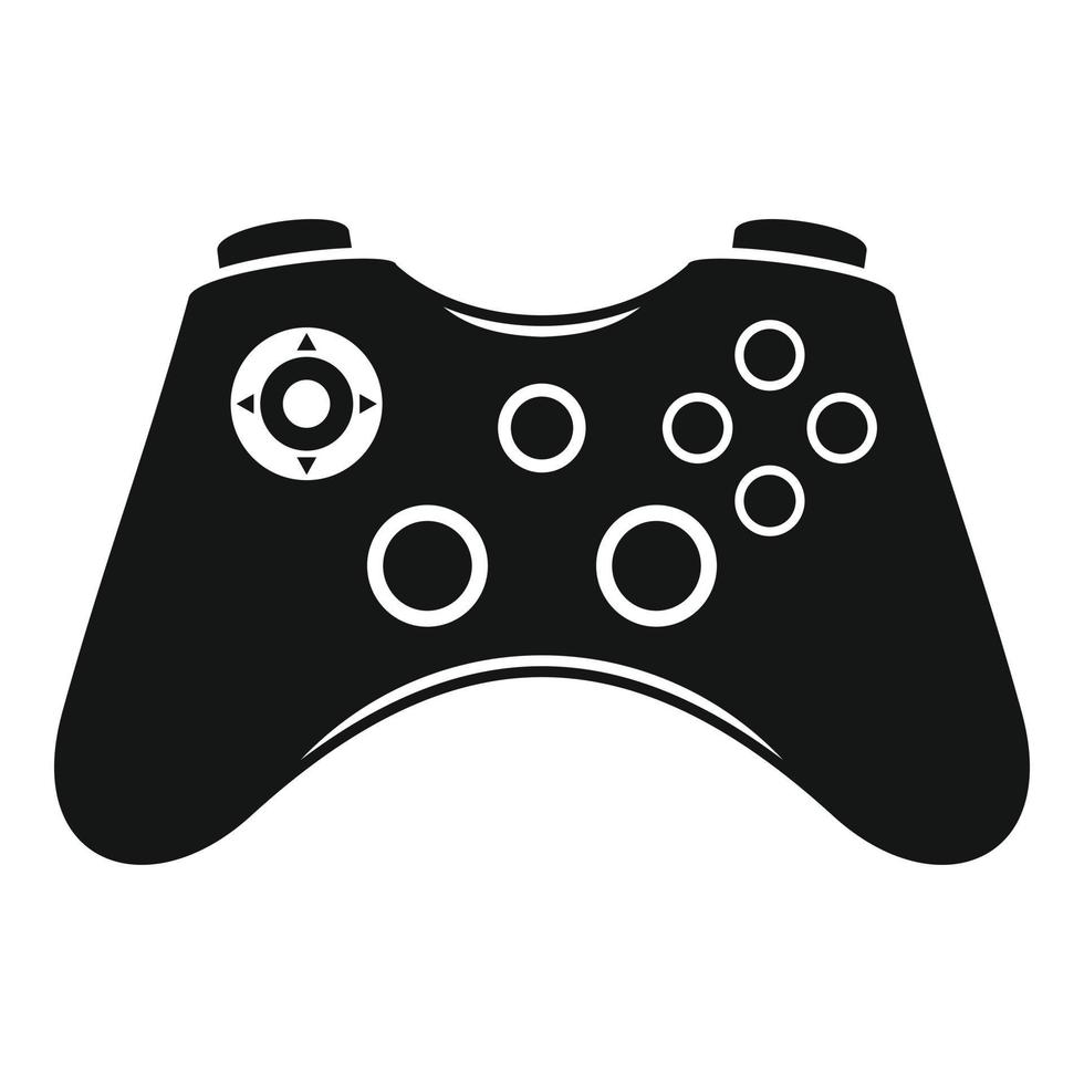 video gioco controllore icona, semplice stile vettore