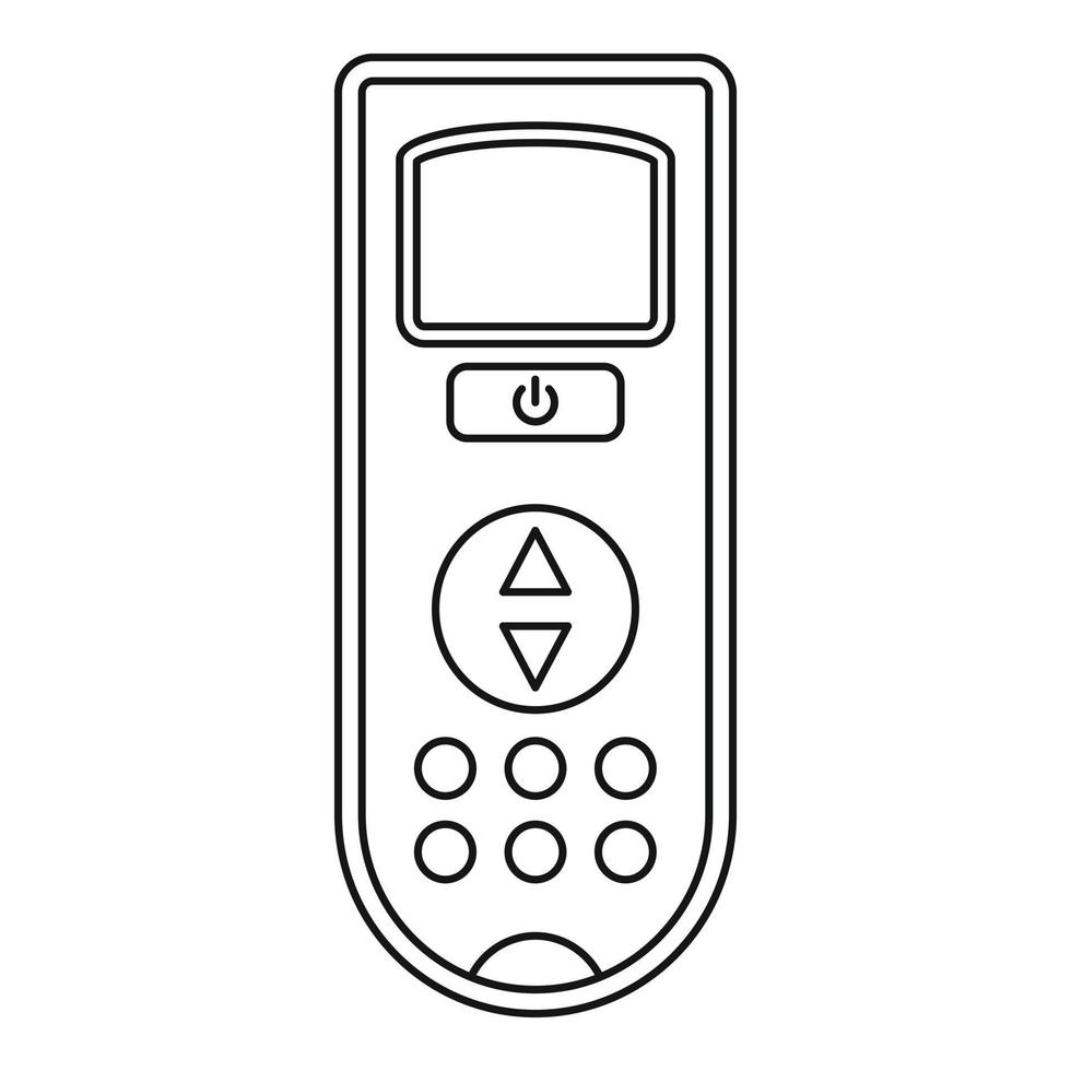 a distanza controllo condizionatore icona, schema stile vettore