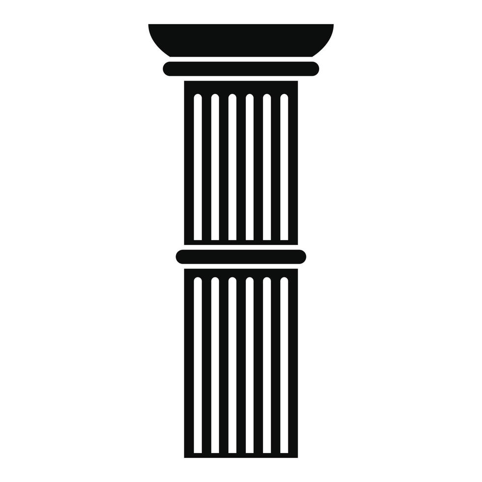 pilastro icona, semplice stile vettore