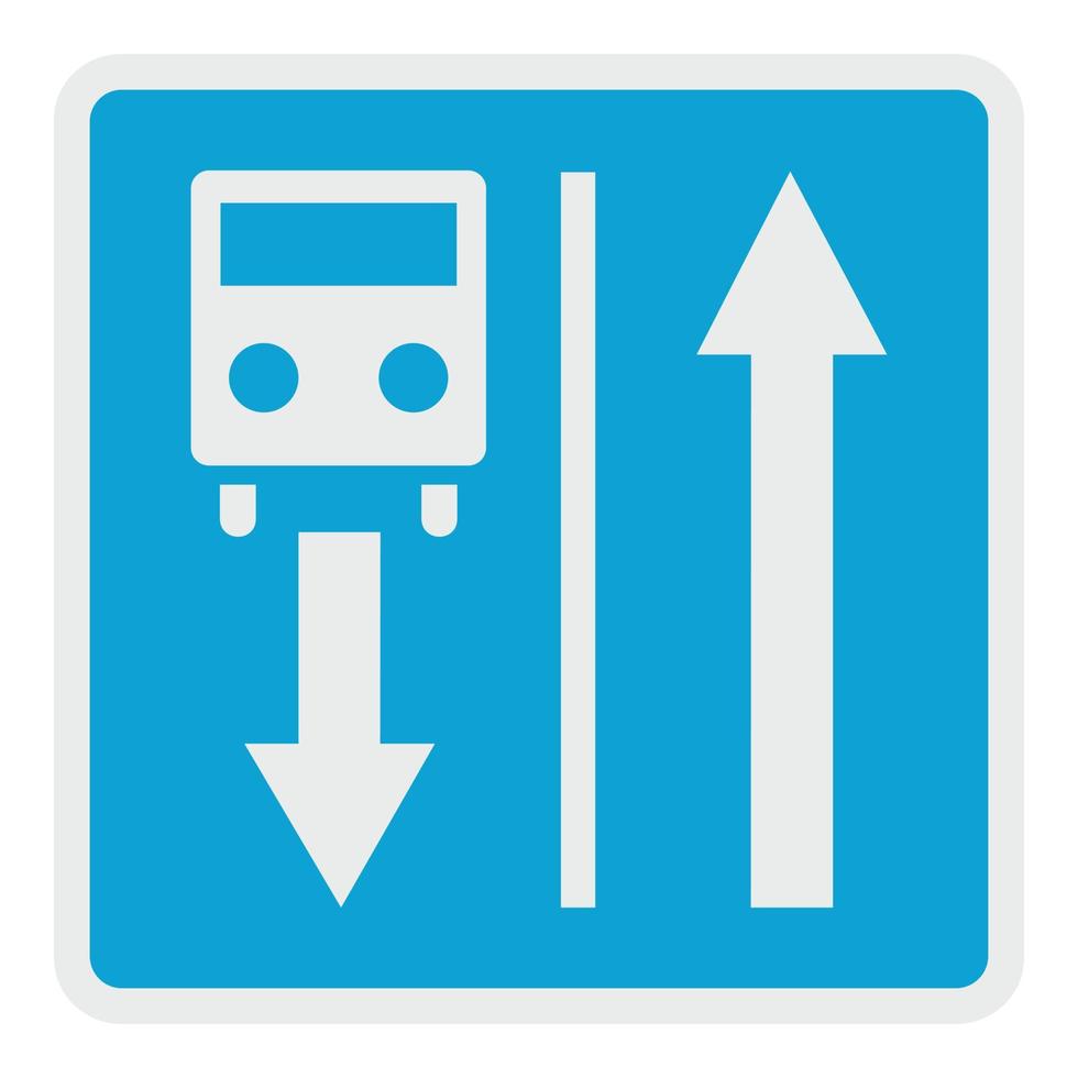 strada per itinerario trasporto icona, piatto stile. vettore