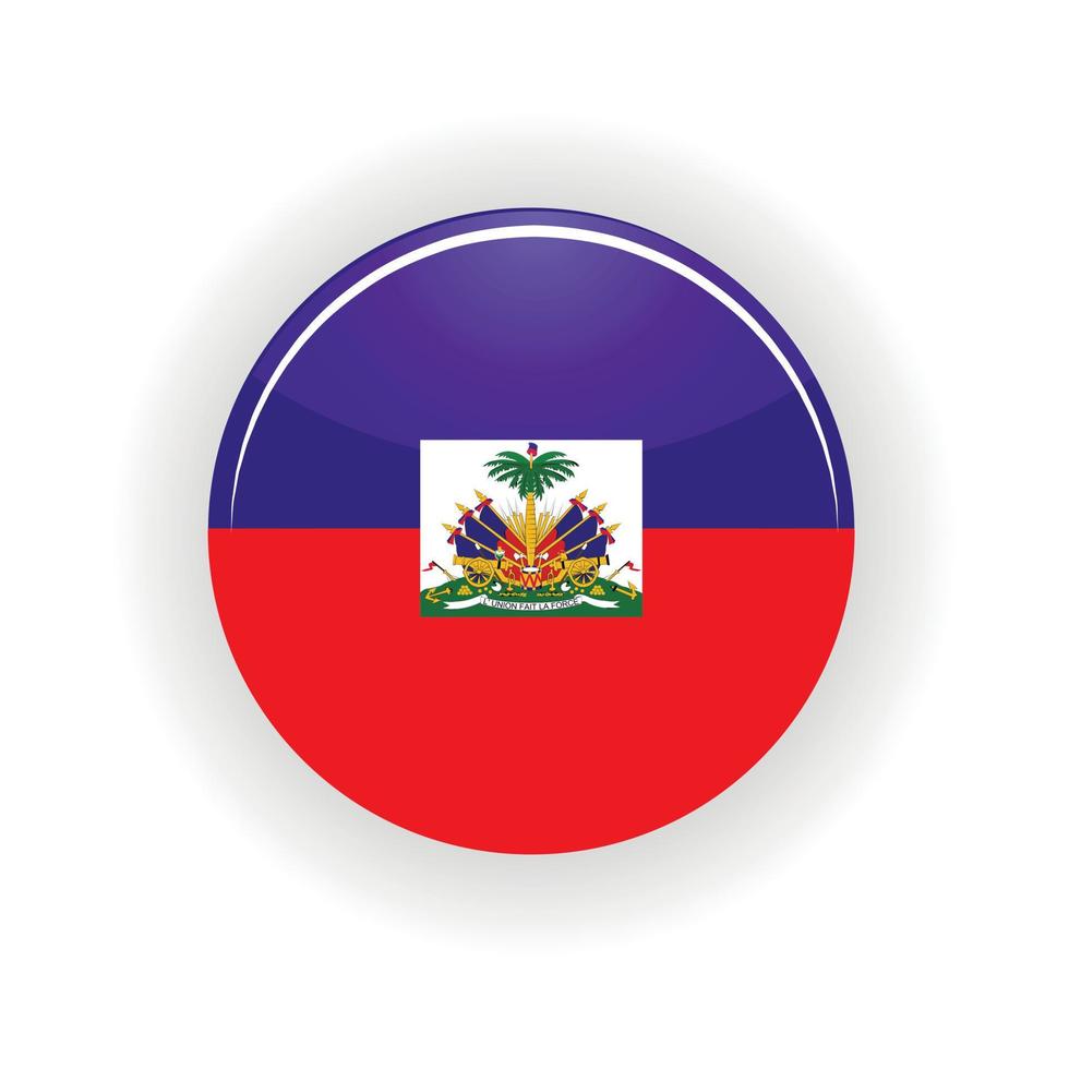 Haiti icona cerchio vettore