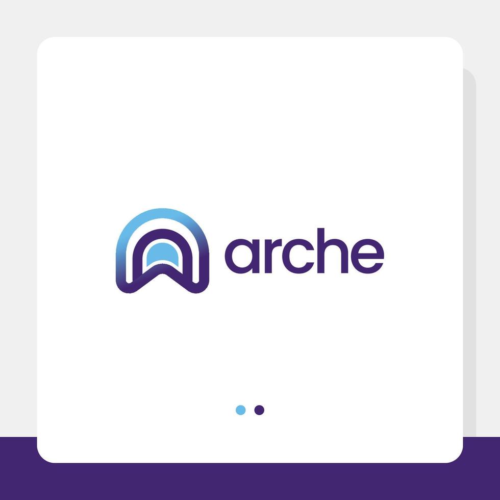 arche logo design vettore