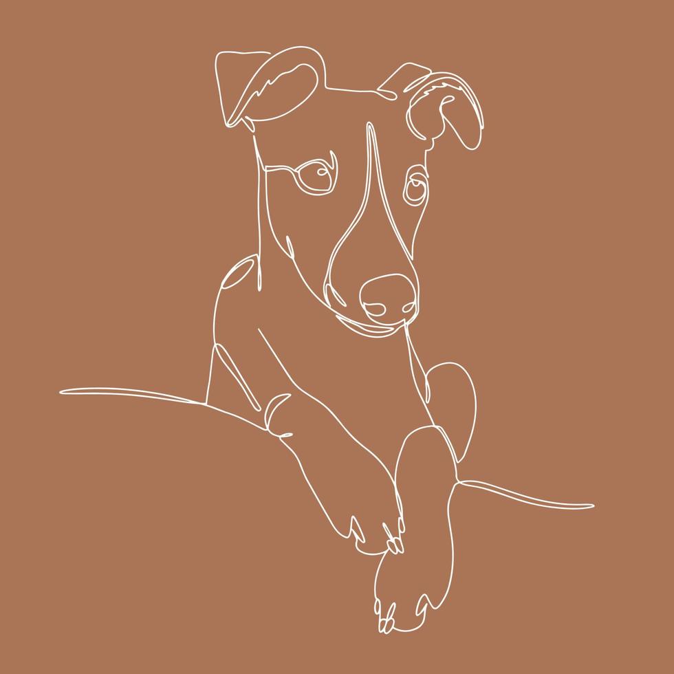 ritratto di un' cane nel uno linea. whippet ,levriero realistico silhouette schema. il piccolo inglese levriero razza. vettore illustrazione