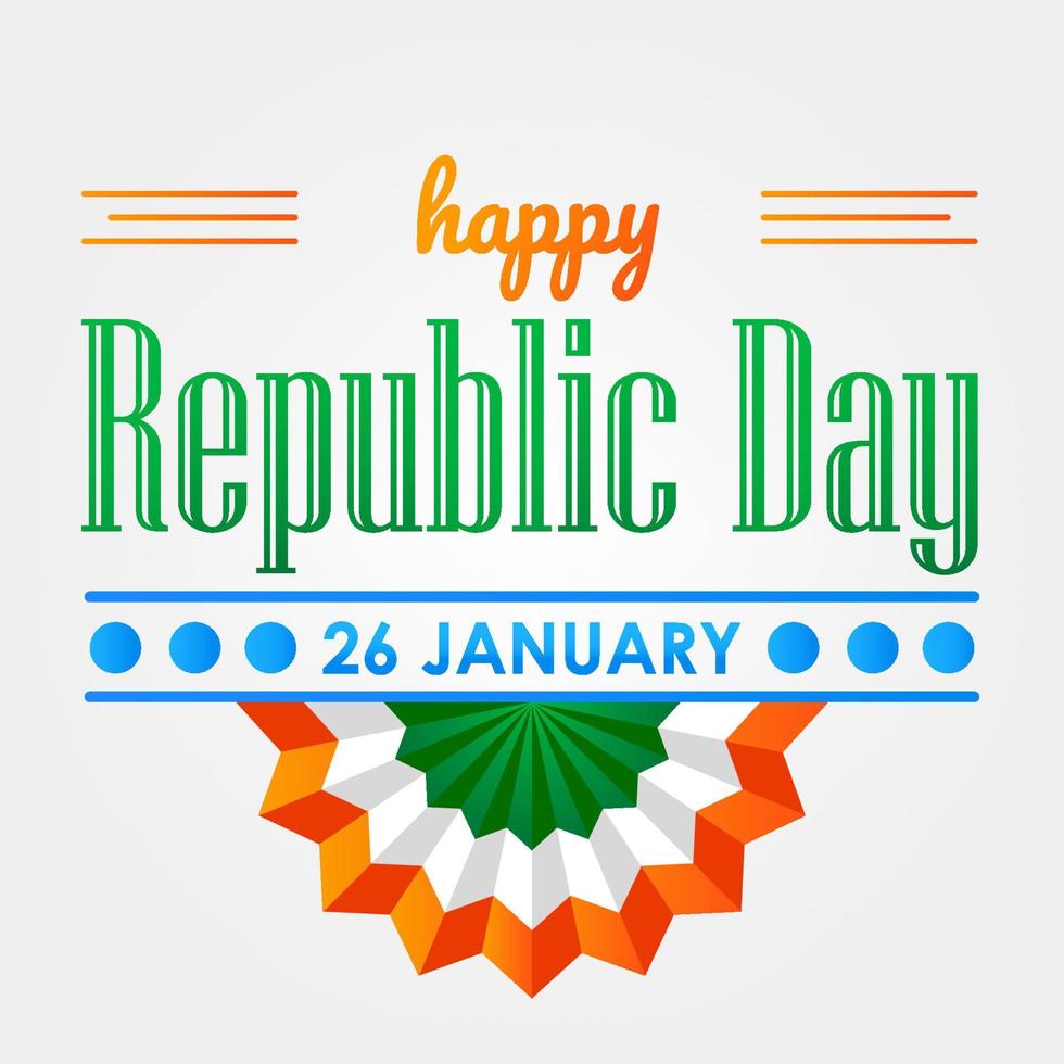 contento repubblica giorno India 26 gennaio indipendenza giorno instagram inviare bandiera sociale media modello modello sfondo celebrazione vettore