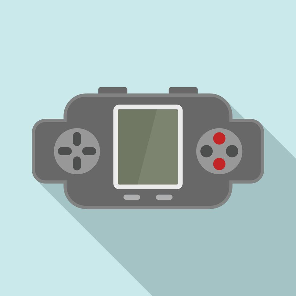 retrò gamepad icona, piatto stile vettore