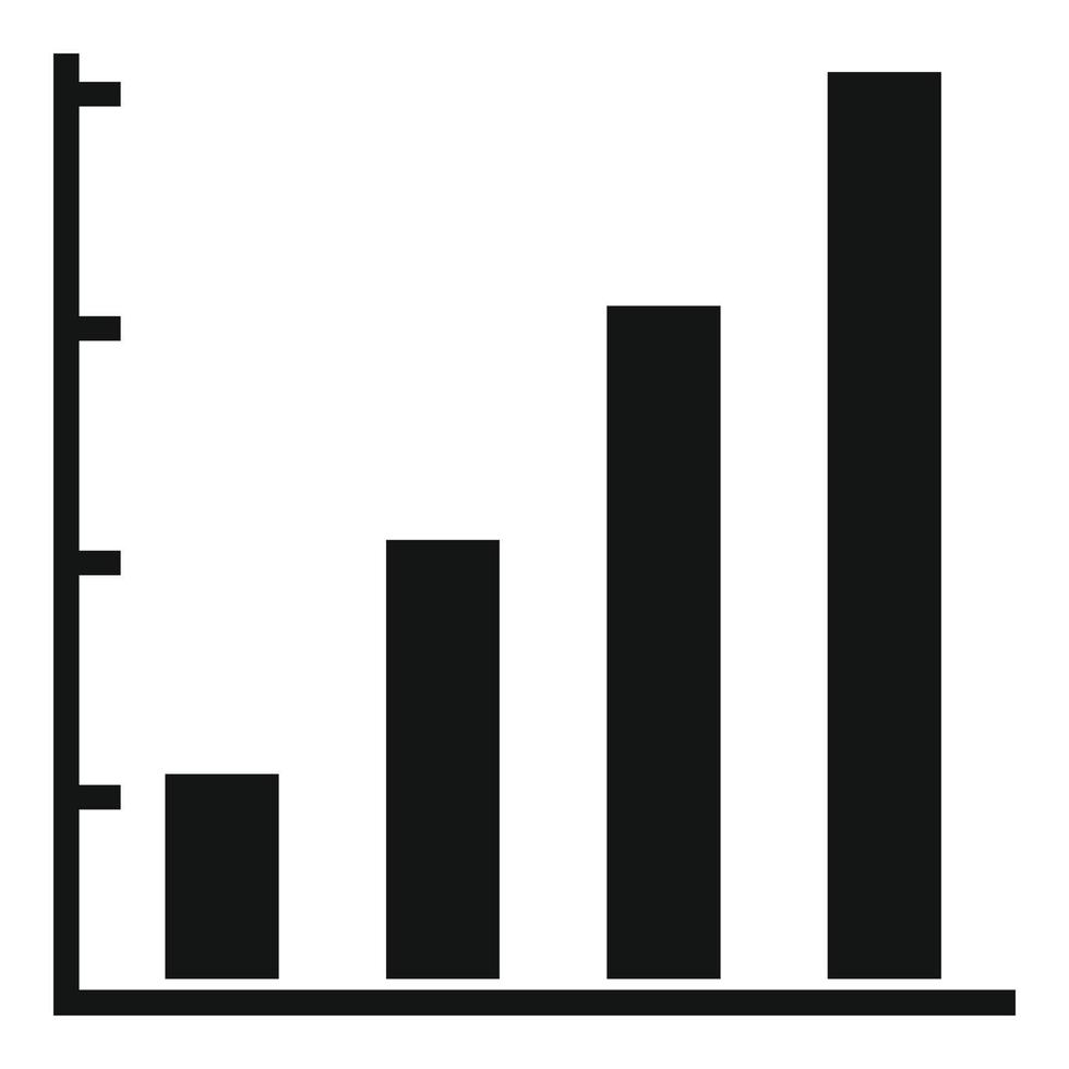 finanza grafico icona vettore semplice