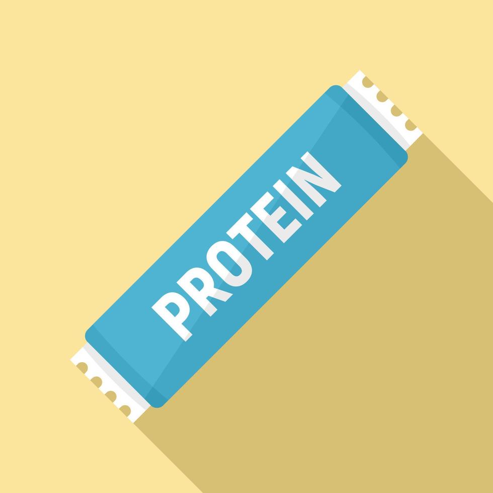 proteina bar icona, piatto stile vettore