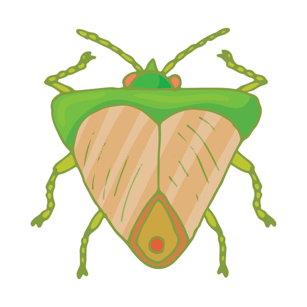 insetto insetto icona, cartone animato stile vettore
