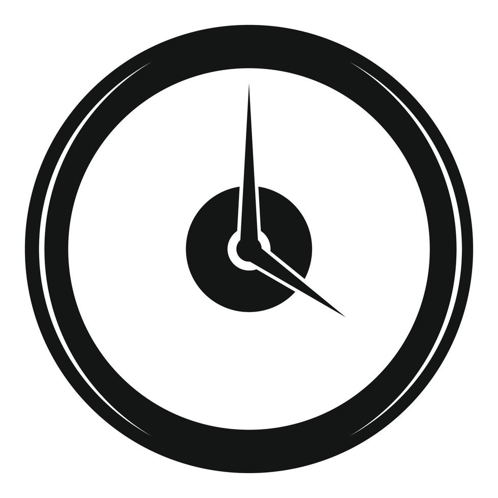 orologio Scadenza icona, semplice nero stile vettore